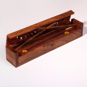 Wooden Incense Box-Cut Work-30cm